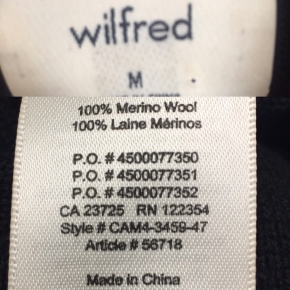 (SOLD) ARITZIA Cyprie Mock Neck Sweater Black M - Picture 8 of 8